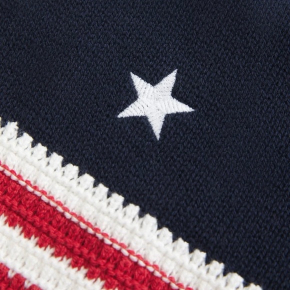 Hollister American Flag Pattern Crochet-Style Halter Top​ - Picture 4 of 4